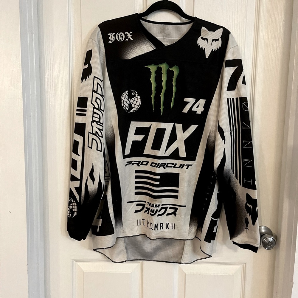 Fox Motocross 180 Monster/Pro Circuit SE Jersey, Used, Men’s Large discontinued